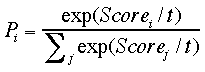 P_i=softmax(P_i|{P_j})